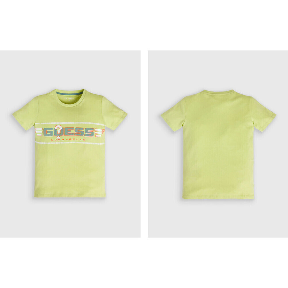 Guess Boy's T-shirt L3RI17 K8HM0 Orange Regular Fit size 16